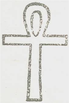 image of the Egyptian cross or Ankh.